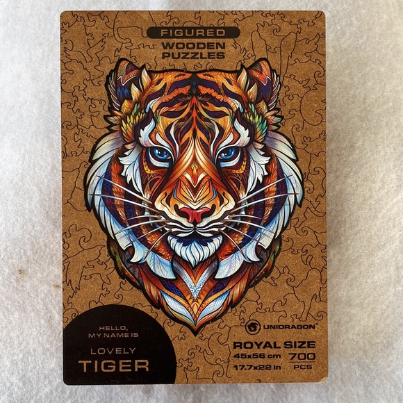 Unidragon Other - Unidragon Puzzle- Wooden Puzzle “Lovely Tiger” 700 Pieces
